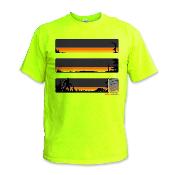 Stealth Sasquatch Reflective High Visibility Tee, Safety Green, 2XL